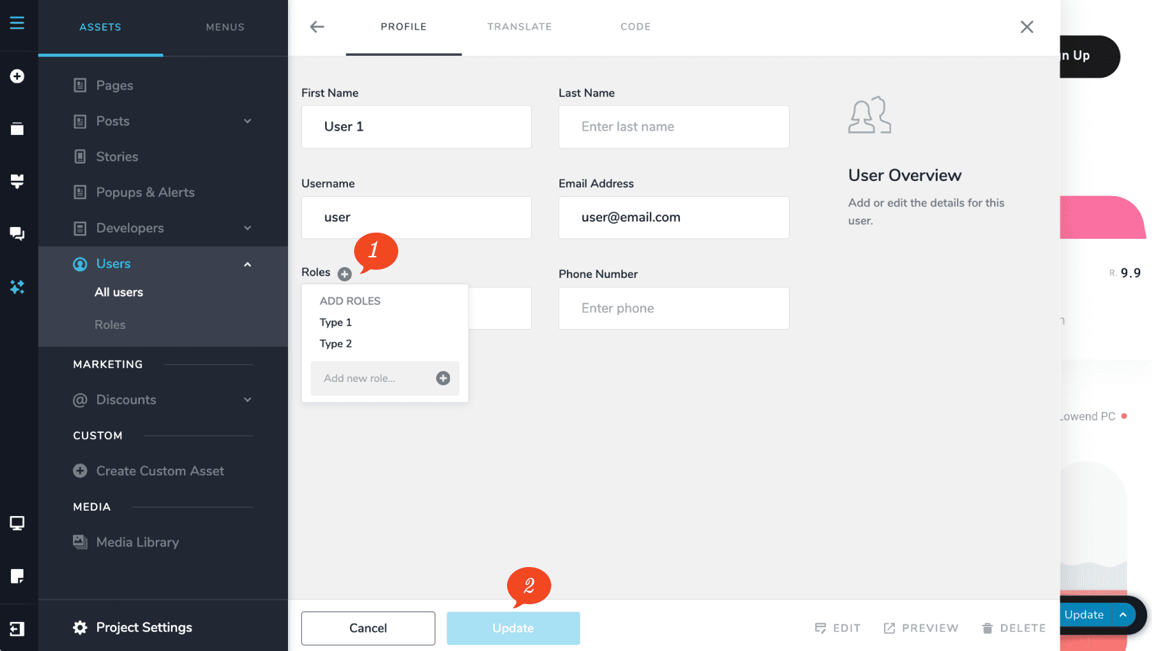 Editor UI Overview