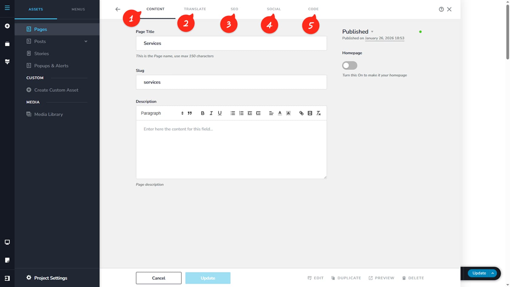 Editor UI Overview
