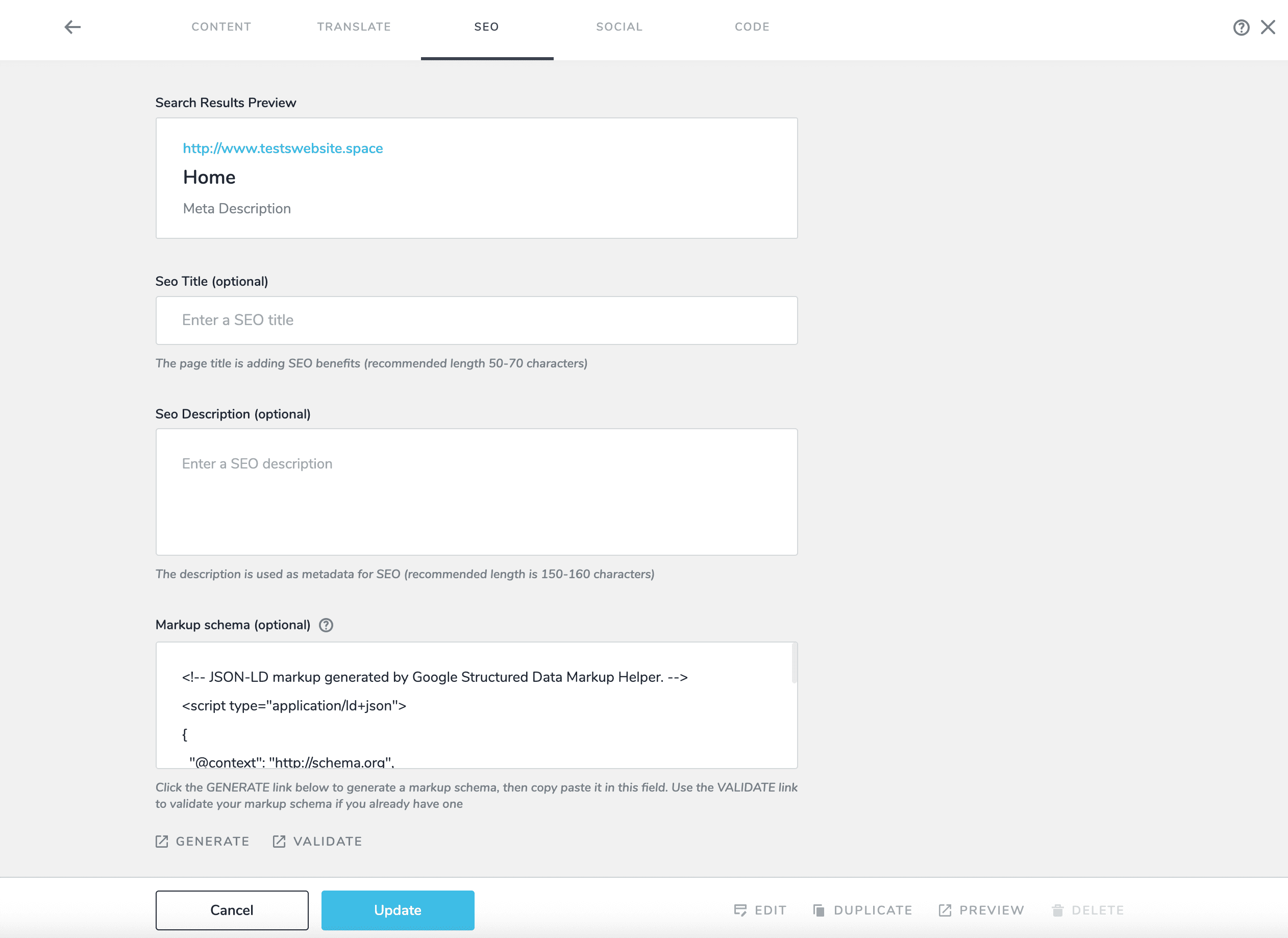 Editor UI Overview
