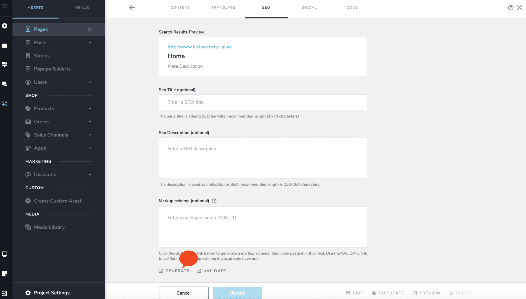 Editor UI Overview
