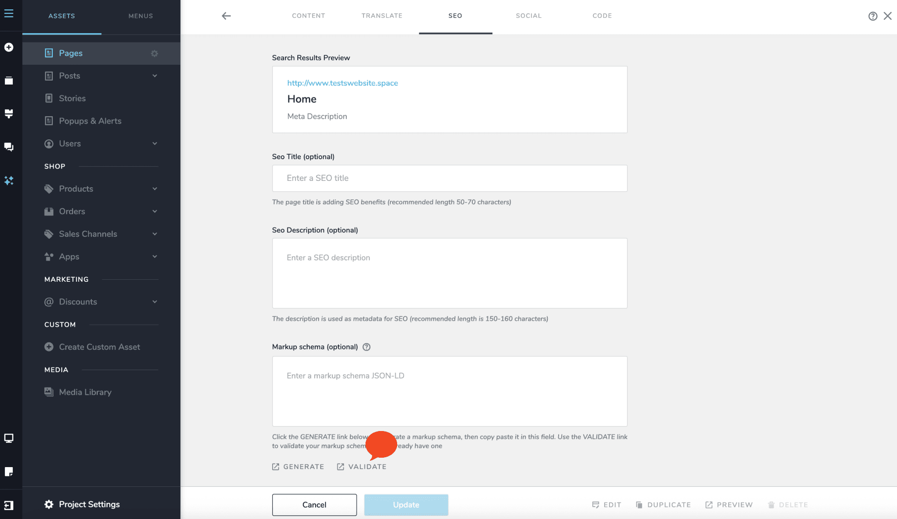 Editor UI Overview