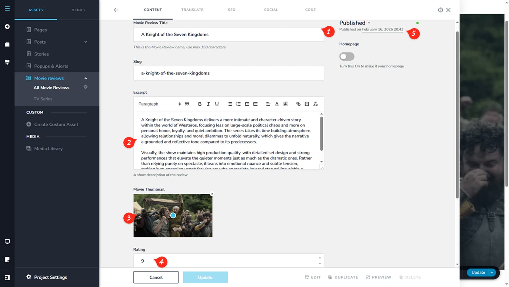 Editor UI Overview