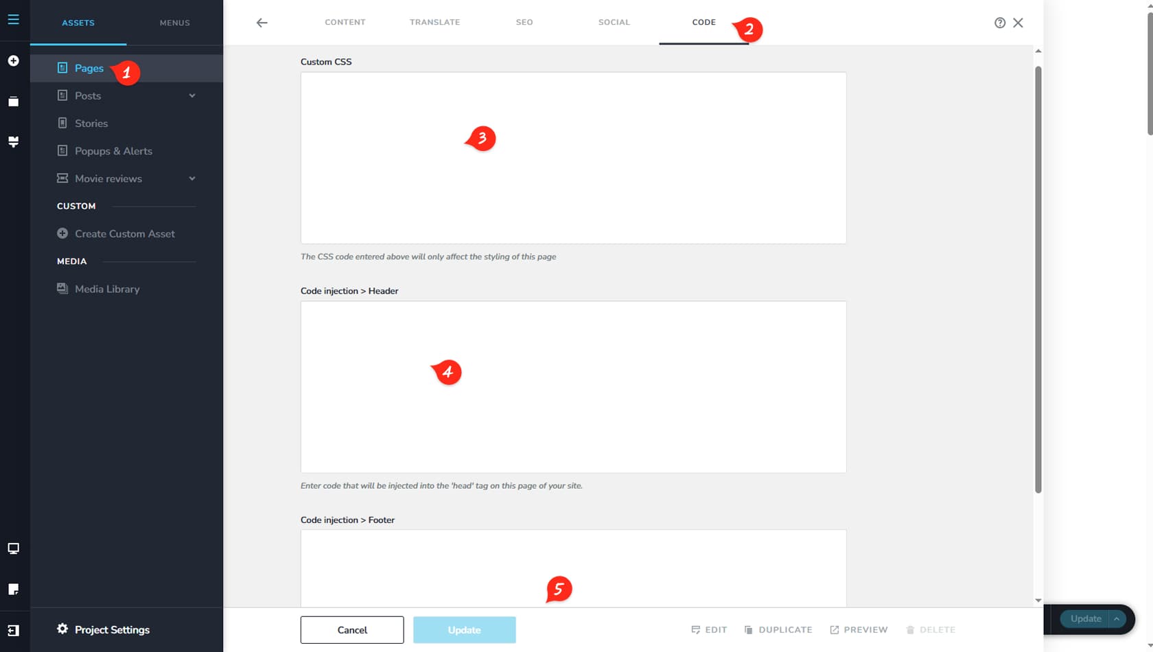 Editor UI Overview